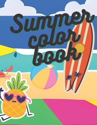 Book cover for Summer coloring book