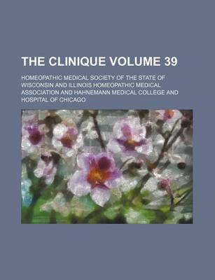 Book cover for The Clinique Volume 39