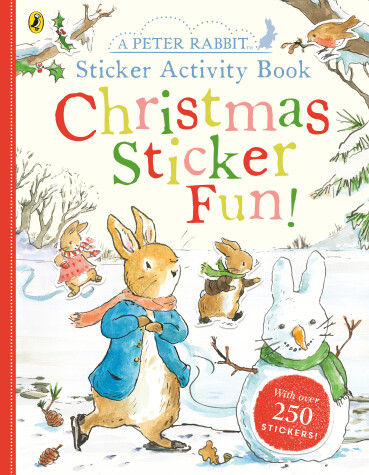 Book cover for Peter Rabbit Christmas Fun Sticker Activity Book