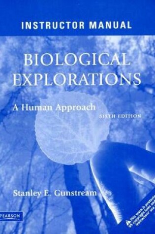 Cover of Instructor Manual for Biological Explorations