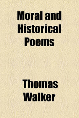 Book cover for Moral and Historical Poems