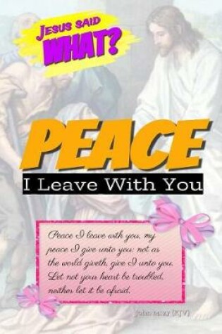 Cover of Jesus Said What? Peace I Leave with You