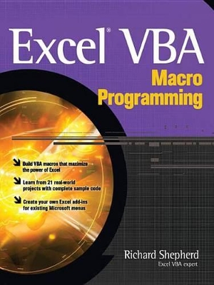 Book cover for Excel VBA Macro Programming