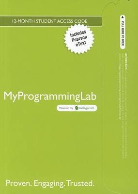 Book cover for MyProgrammingLab with Pearson eText -- Access Card -- for Starting Out with Java