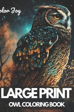 Cover of Large Print Owl Coloring Book