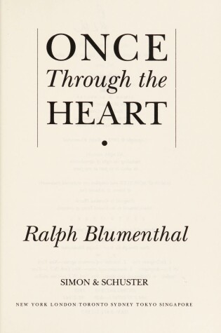 Cover of Once through the Heart