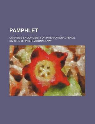 Book cover for Pamphlet (Volume 42)