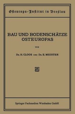 Cover of Bau und Bodenschätze Osteuropas