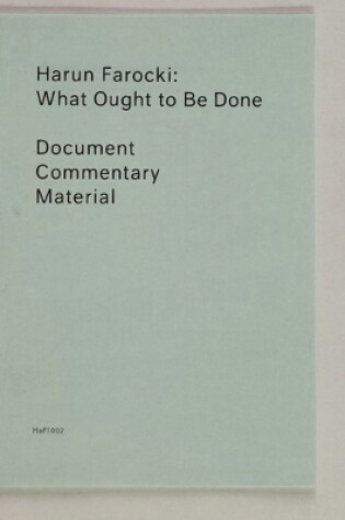 Cover of What Ought to Be Done