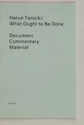 Book cover for What Ought to Be Done