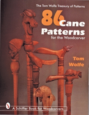 Book cover for 86 Cane Patterns for the Woodcarver