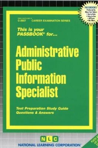 Cover of Administrative Public Information Specialist