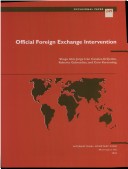 Book cover for Official Foreign Exchange Intervention