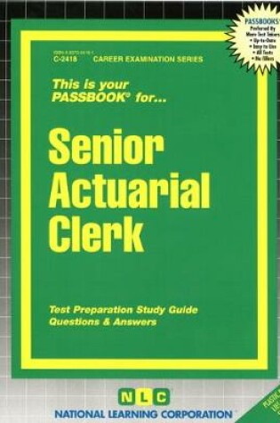 Cover of Senior Actuarial Clerk