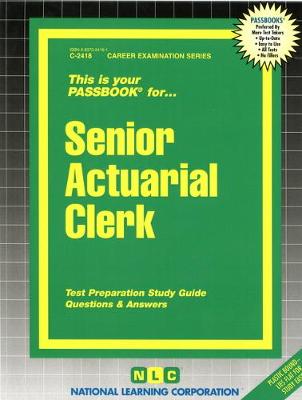 Book cover for Senior Actuarial Clerk