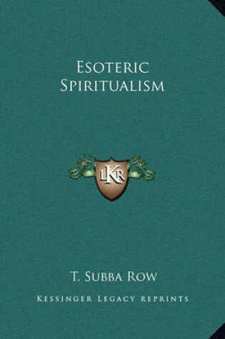 Cover of Esoteric Spiritualism