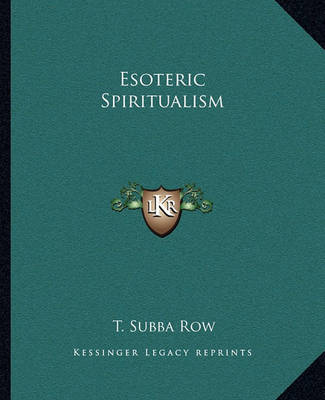 Book cover for Esoteric Spiritualism