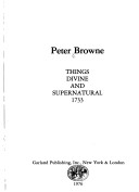 Cover of Things Divine Supernatural