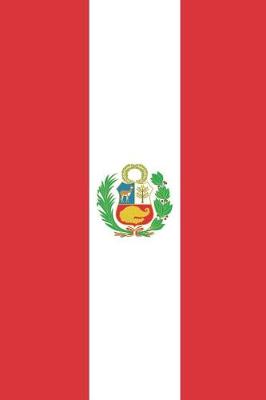 Book cover for Peru Flag Notebook - Peruvian Flag Book - Peru Travel Journal