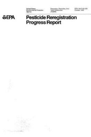 Cover of Pesticide Reregistration Progress Report October 1993