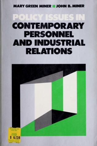 Cover of Policy Issues in Contemporary Personnel and Industrial Relations