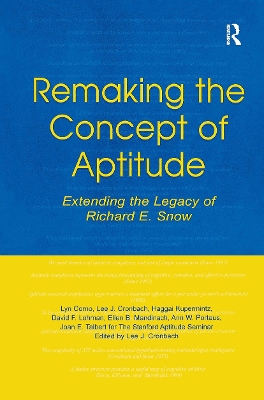 Book cover for Remaking the Concept of Aptitude