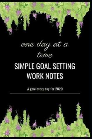 Cover of simple goal setting work notes