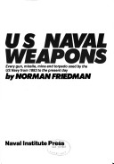 Book cover for Us Naval Weapons