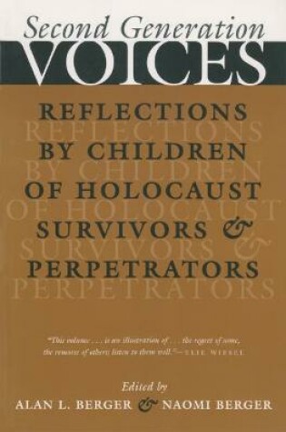 Cover of Second Generation Voices