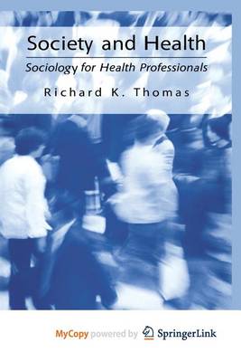 Book cover for Society and Health