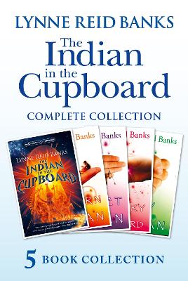 Book cover for The Indian in the Cupboard Complete Collection (The Indian in the Cupboard; Return of the Indian; Secret of the Indian; The Mystery of the Cupboard; Key to the Indian)