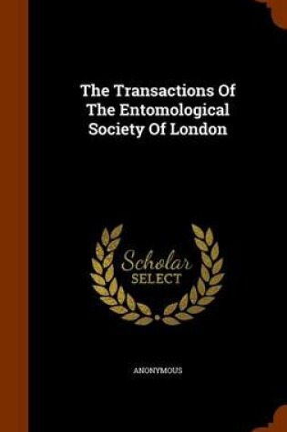 Cover of The Transactions of the Entomological Society of London