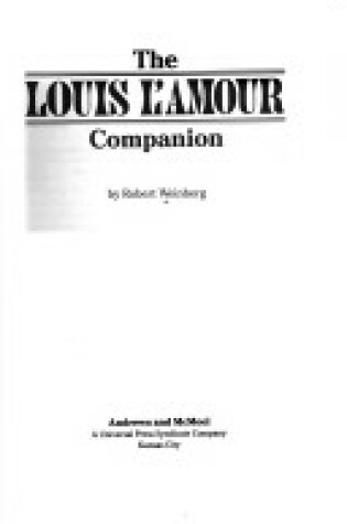 Cover of The Louis L'Amour Companion