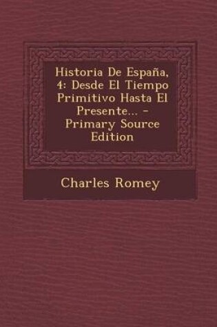 Cover of Historia De Espana, 4