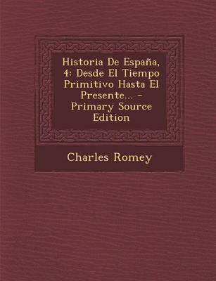 Book cover for Historia De Espana, 4