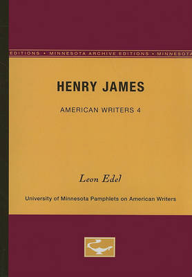 Book cover for Henry James - American Writers 4