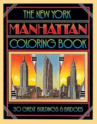 Book cover for The New York City Manhattan Coloring Book