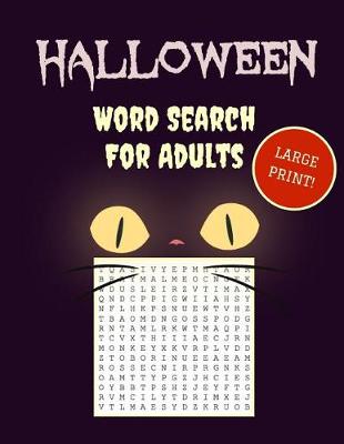 Cover of Large Print Halloween Word Search
