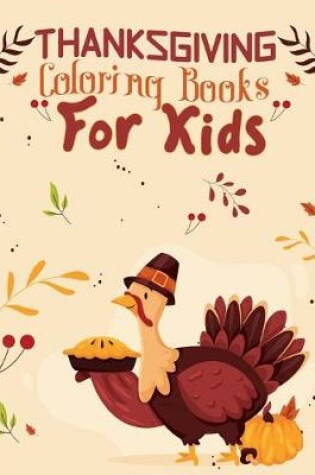Cover of thanksgiving coloring books for kids