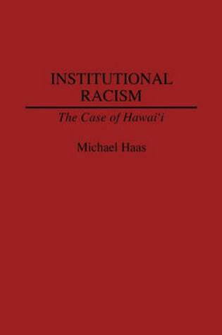 Cover of Institutional Racism