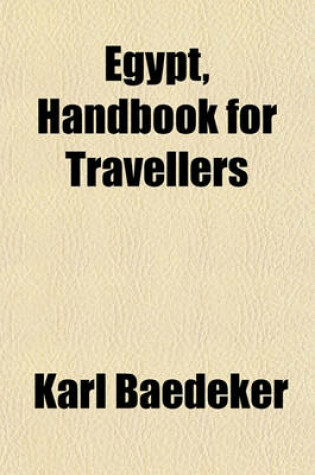 Cover of Egypt, Handbook for Travellers