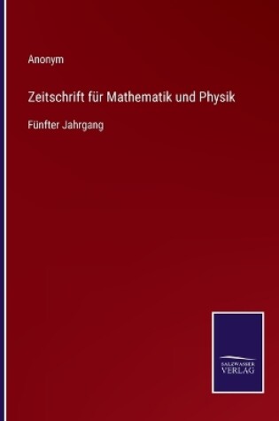 Cover of Zeitschrift für Mathematik und Physik