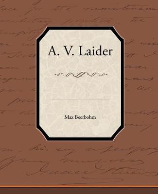 Book cover for A V Laider