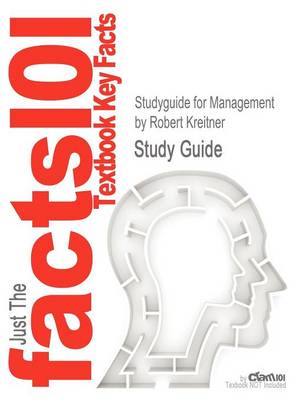 Book cover for Studyguide for Management by Kreitner, Robert, ISBN 9781111221362
