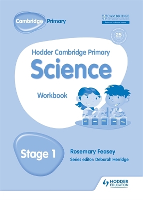 Book cover for Hodder Cambridge Primary Science Workbook 1