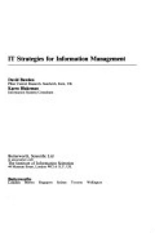 Cover of Information Technology Strategies for Information Management