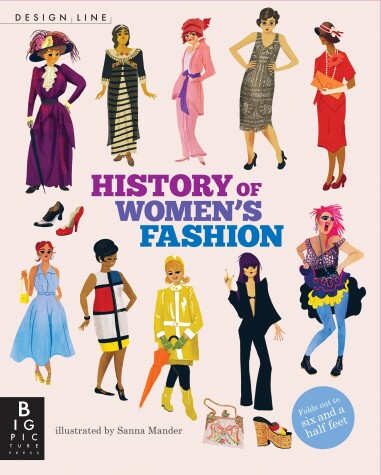 Book cover for Design Line: History of Women's Fashion