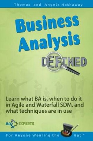 Cover of Business Analysis Defined