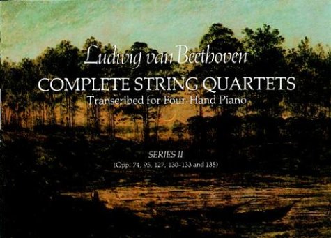 Book cover for Complete String Quartets Transcribed for Four-Hand Piano (Series II)