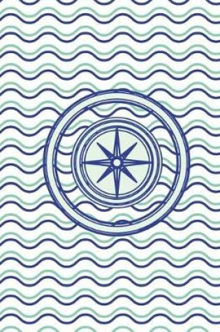 Cover of Compass Nautical Waves Notebook - Blank